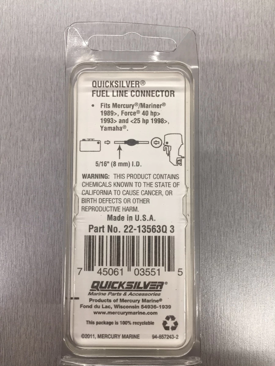 Quicksilver Original Kraftstoffstecker Für Mercury Aussenborder 4 Quicksilver Original Kraftstoffstecker Für Mercury Aussenborder – Bild 4