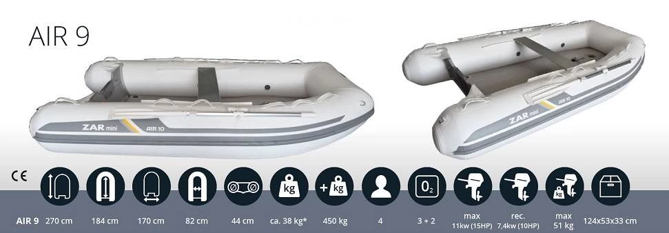 ZAR Mini AIR 9 Schlauchboot 7 ZAR Mini AIR 9 Schlauchboot – Bild 7