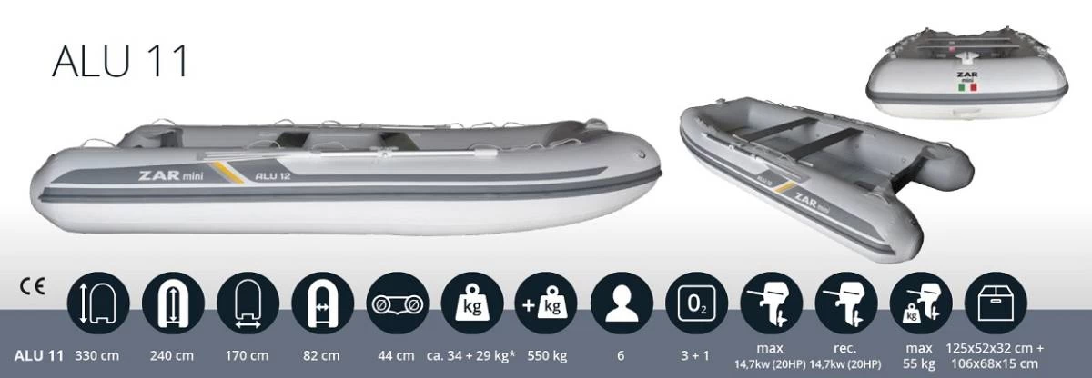ZAR Mini ALU 11 Schlauchboot 7 ZAR Mini ALU 11 Schlauchboot – Bild 7