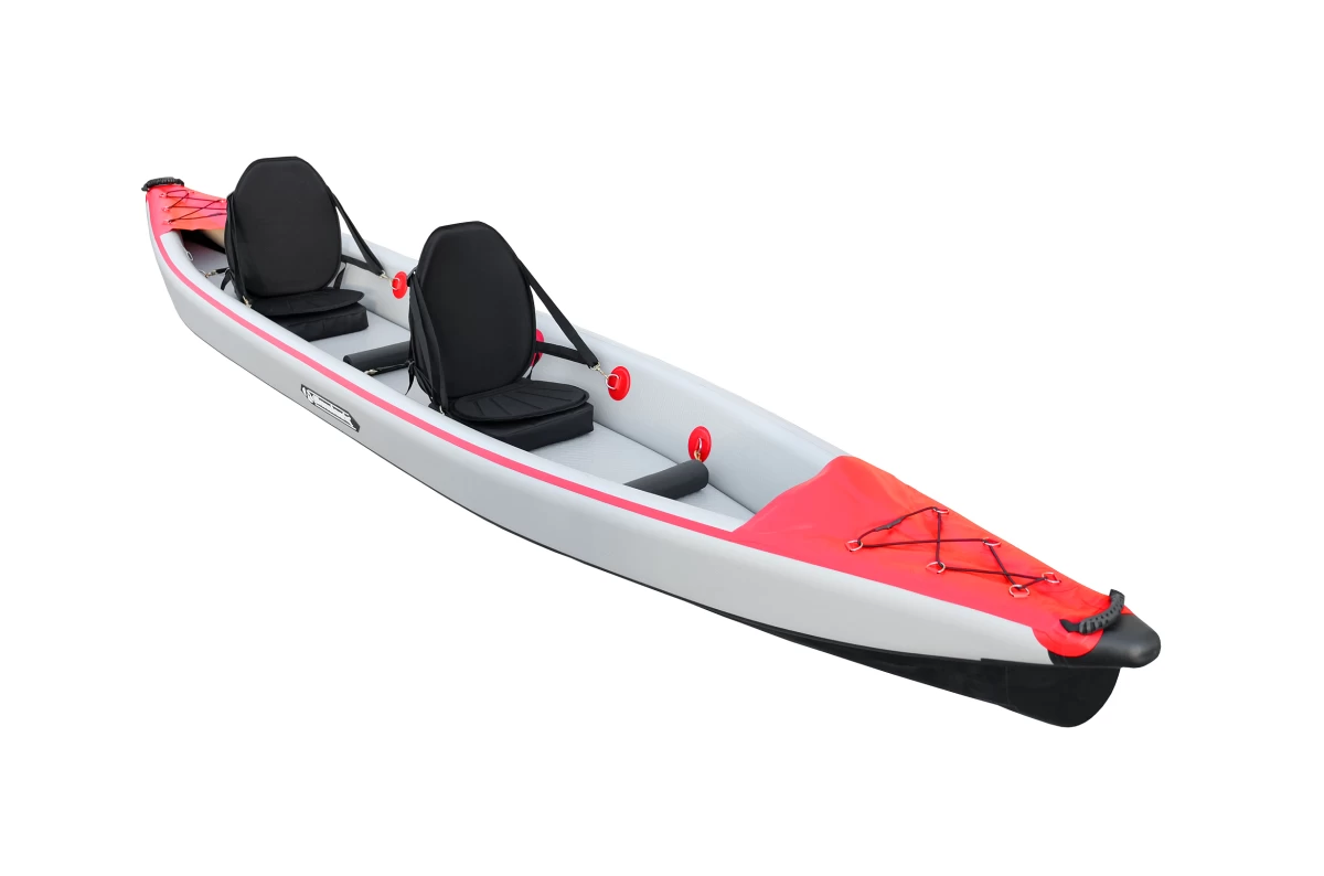 Allroundmarin Hartluftkajak Force L - Doppel-Kajak - Rot/Grau 5 Allroundmarin Hartluftkajak Force L - Doppel-Kajak - Rot/Grau – Bild 5